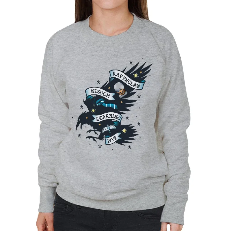 Harry Potter Eagle Of Ravenclaw Wisdom Learning Wit Women's Sweatshirt Hoodie with Applique Textured Unique Harry Potter Eagle Of Ravenclaw Wisdom Learning Wit Women's Sweatshirt Hoodie with Applique Textured Unique