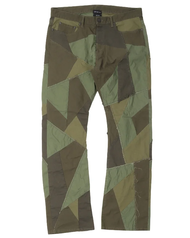 Patchwork Caribou Bootcut Pants Stylish Harem Pants