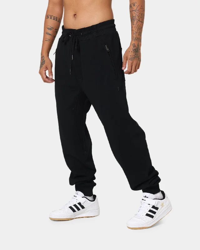 KSUBI 4X4 Trak Pants Black Trendy Tapered Pants