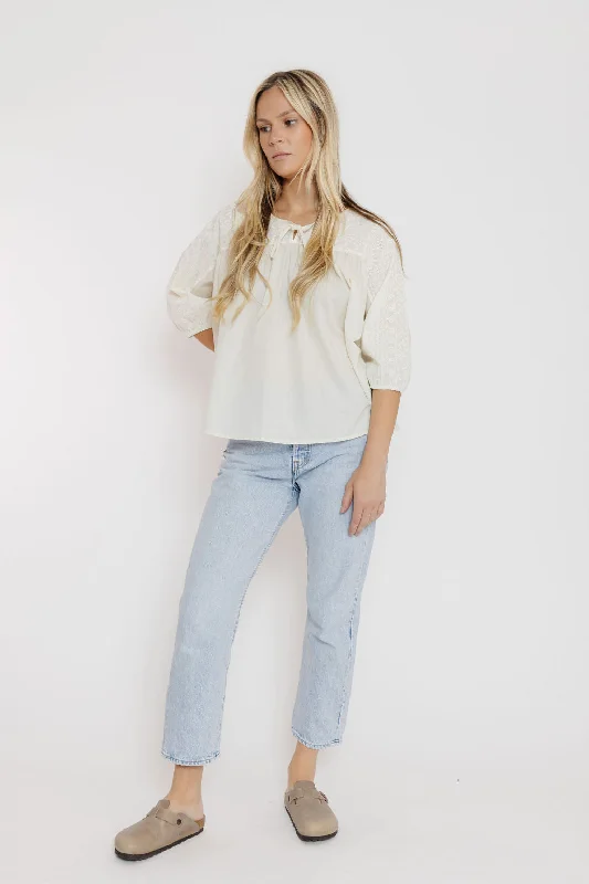 Callie Mae Blouse in Natural Elegant Office Blouse