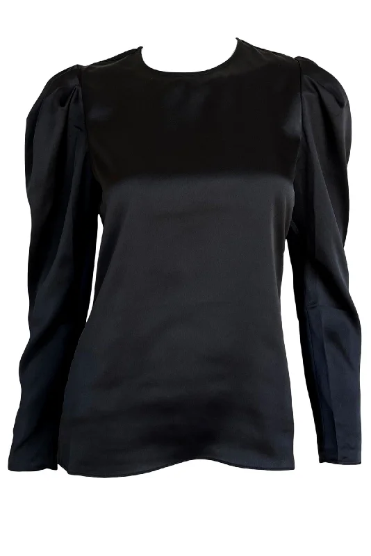 Draped Femme Blouse Frilled Cuff Blouse