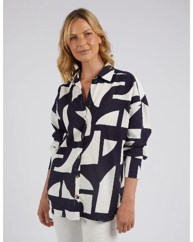 Elm - Dali Blouse - Midnight Loose Fit Blouse
