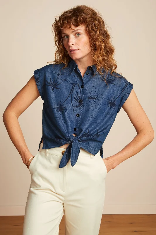 King Louie - Knot Blouse - Daytrip Smart Business Blouse