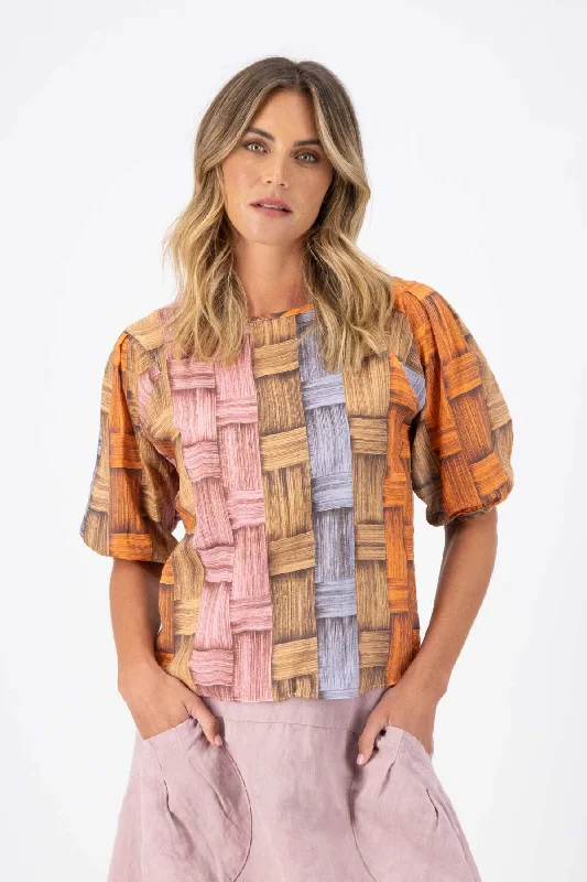 Matador Blouse in Seersucker Airy Cotton Blouse