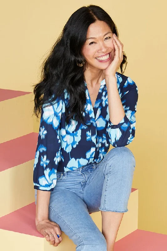 Pintuck Blouse Semi-Sheer Blouse