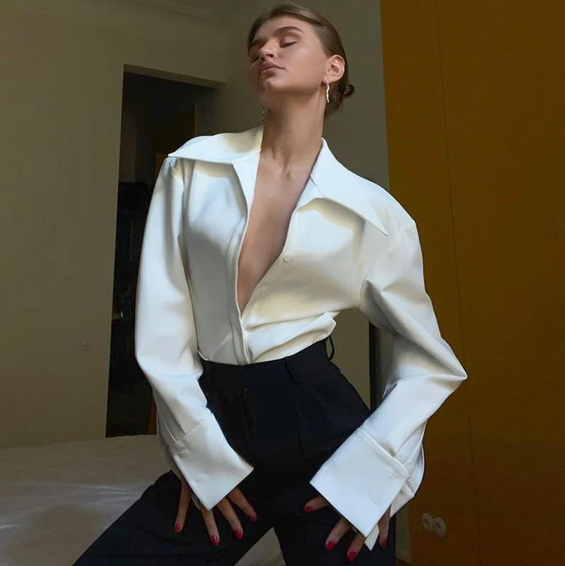 European fashion long-sleeved temperament casual high-end Blouse Lightweight Tunic Blouse European fashion long-sleeved temperament casual high-end Blouse Lightweight Tunic Blouse