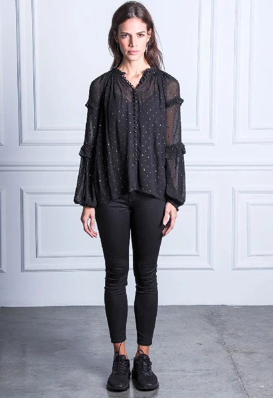 Fresh Poetry Blouse Ruffled Neck Blouse