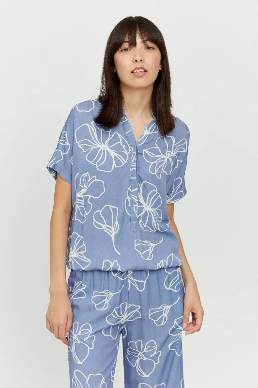 Benoni Printed Blouse Feminine Pastel Blouse