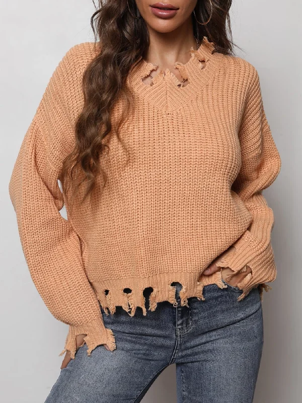 Waffle-Knit Dropped Shoulder Blouse Satin Drape Blouse