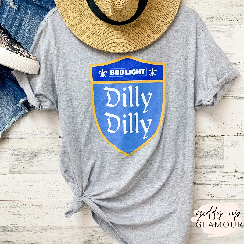 BUD LIGHT | Dilly Dilly Graphic Tees in Variety of Styles Houndstooth Herringbone Solid