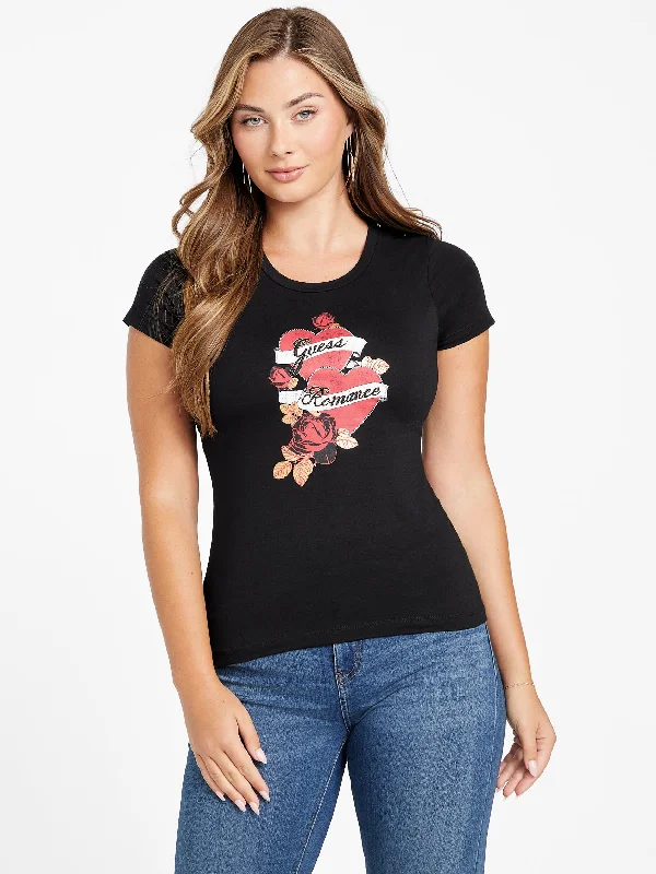 Eco Romance Tee Thin T-Shirt Open Front Quick Dry