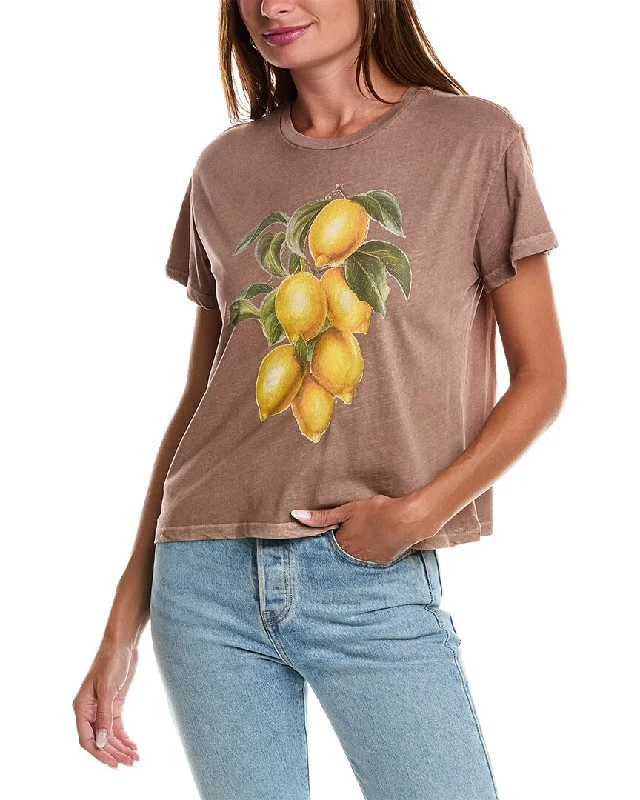 Girl Dangerous Lemons Classic T-Shirt Satin Fabric Silk Fabric Chiffon Fabric