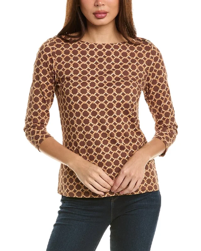J.McLaughlin Wavesong T-Shirt Seamless Knitted Crochet
