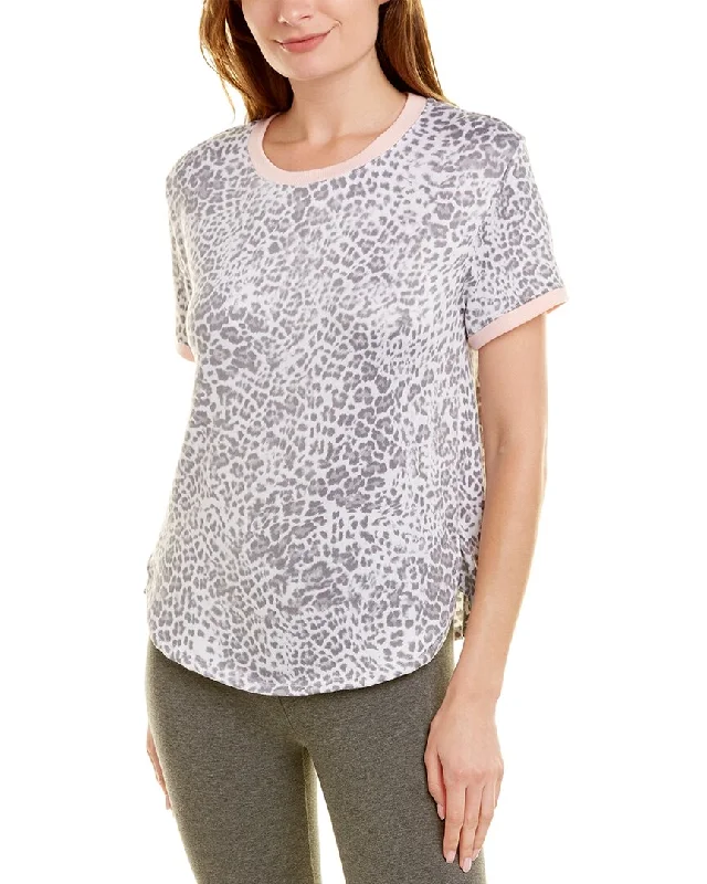 Kensie Short Sleeve T-Shirt Nylon Fabric Polyester Fabric Spandex Fabric