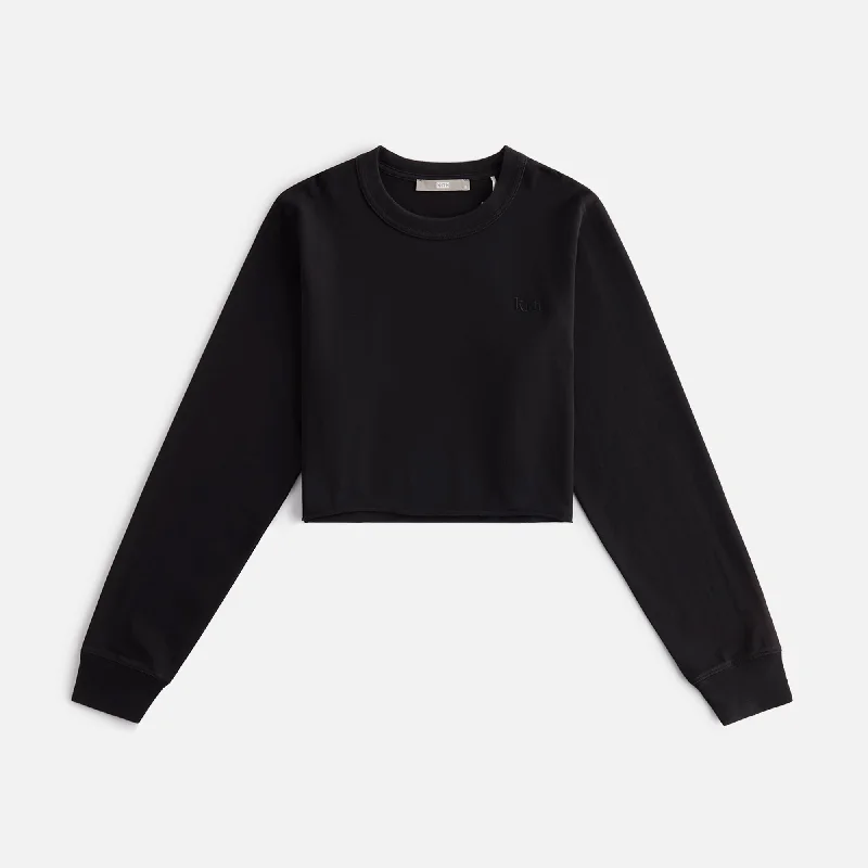 Kith Women Lucy II Cropped Long Sleeve Tee - Mass Fashionable Trendy Casual