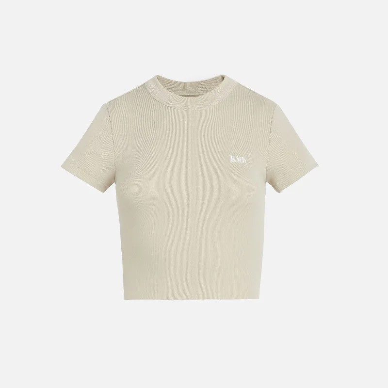 Kith Women Mulberry Tee II - Bare Satin Fabric Silk Fabric Chiffon Fabric