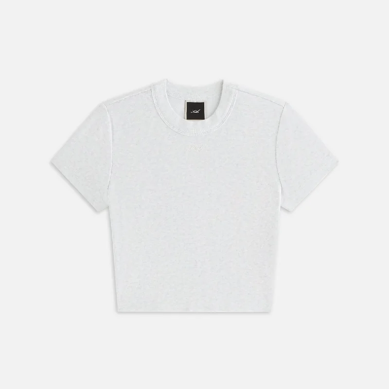 Kith Women Mulberry II Tee - Light Heather Grey Nylon Fabric Polyester Fabric Spandex Fabric
