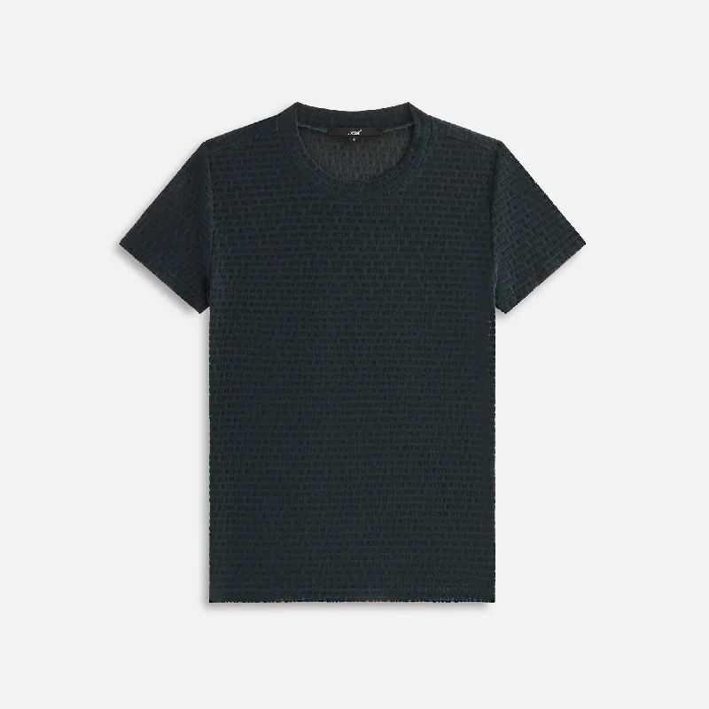 Kith Women Mulberry IV Monogram Mesh Tee - Stadium Lace Blend Ribbed Blend Corduroy Blend