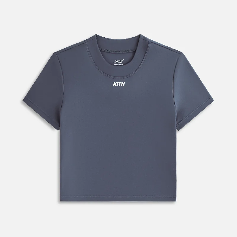 Kith Women Mulberry II Active Tee - Torpedo Graphic T-Shirt Round Neck Polyester