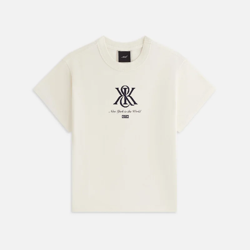 Kith Women Mulberry Crest Vintage Tee - Muslin Chenille Brocade Lace