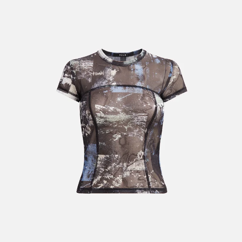 Ksubi Mesh Tee - Tripper Mesh Fabric Canvas Fabric Denim Fabric