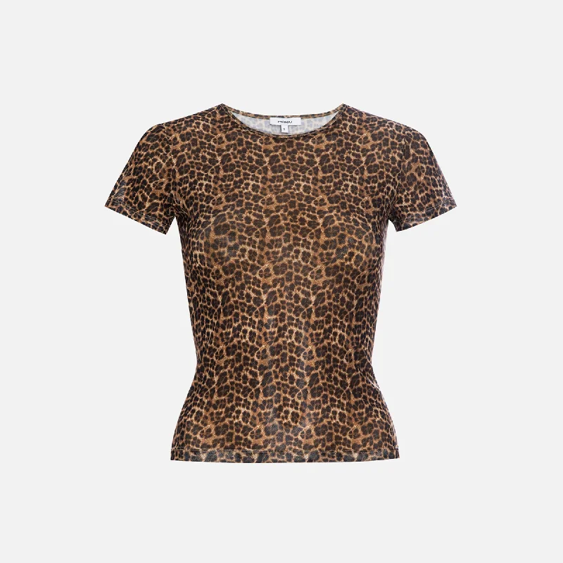 Miaou Mini Tee - Leopard Chenille Fabric Brocade Fabric Lace Fabric