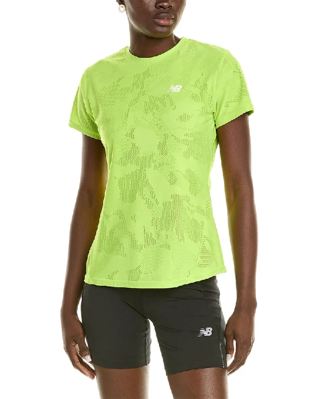 New Balance Q Speed Jacquard T-Shirt Knit Fabric Woven Fabric Fleece Fabric