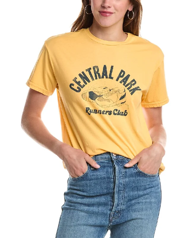 Original Retro Brand Central Park Runners Club T-Shirt Jersey Fabric Tulle Fabric Batik Fabric