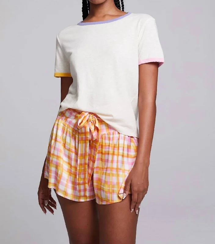 Praiano Tee In Vanilla Front Pockets Side Pockets Patch Pockets