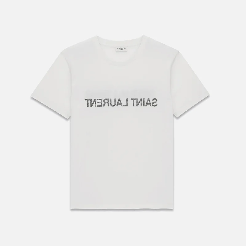 Saint Laurent Tee - Natural Nylon Fabric Polyester Fabric Spandex Fabric