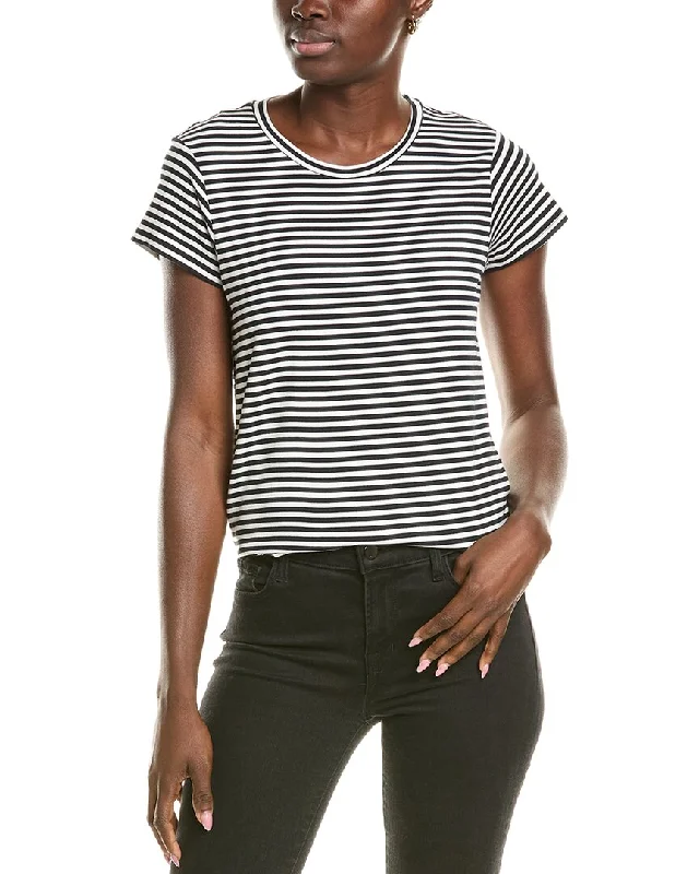 Splendid Knit T-Shirt Embroidered Appliqued Beaded