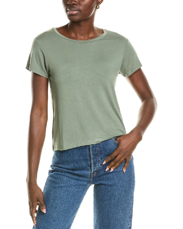 Splendid Knit T-Shirt Cotton Fabric Linen Fabric Terry Fabric