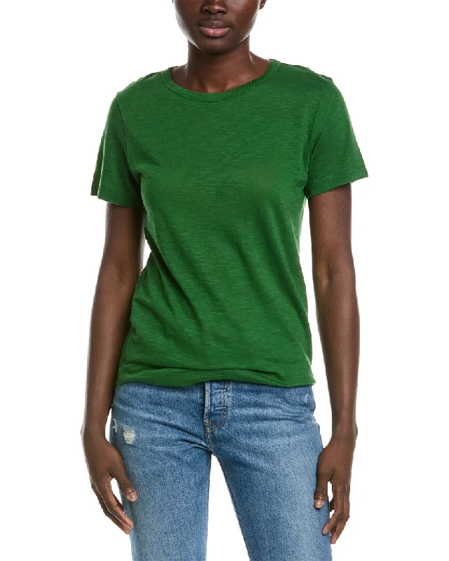 Vince T-Shirt Zippered Front Buttoned Front Snap Front