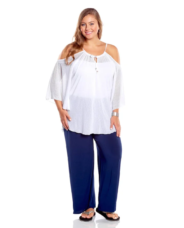 Always For Me White Flirty Plus Size Cover Up Dress