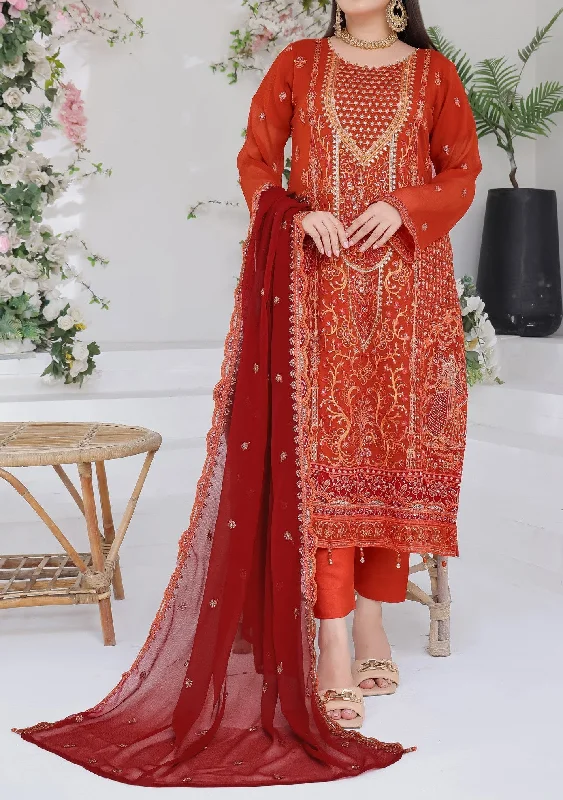 Bin Hameed Suffha Luxury Embroidered Chiffon Dress