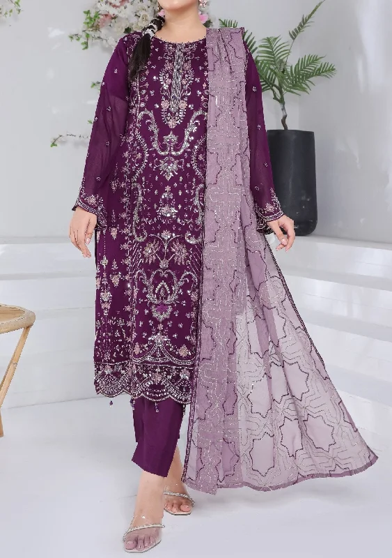 Bin Hameed Suffha Luxury Embroidered Chiffon Dress