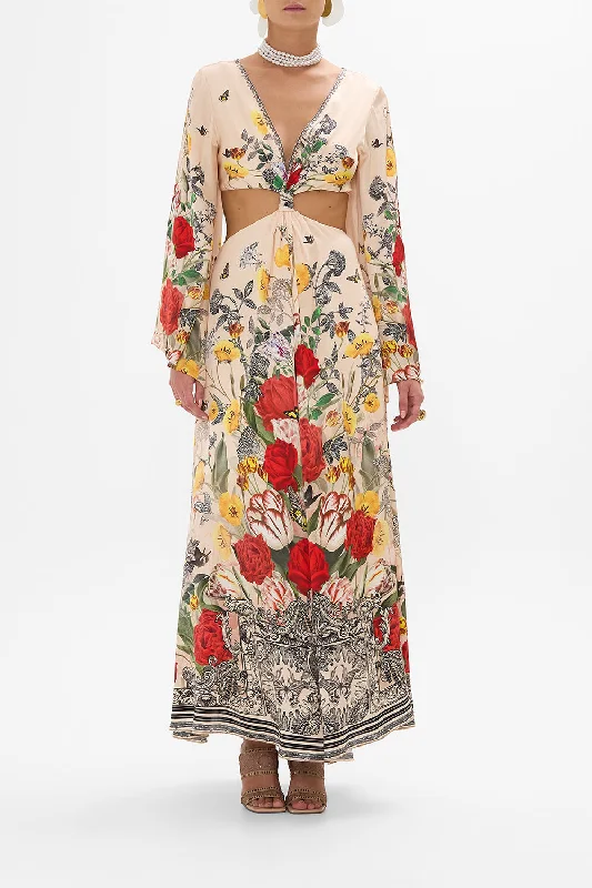 Cut Out Dress With Knot Front - Etched In Into Eternity