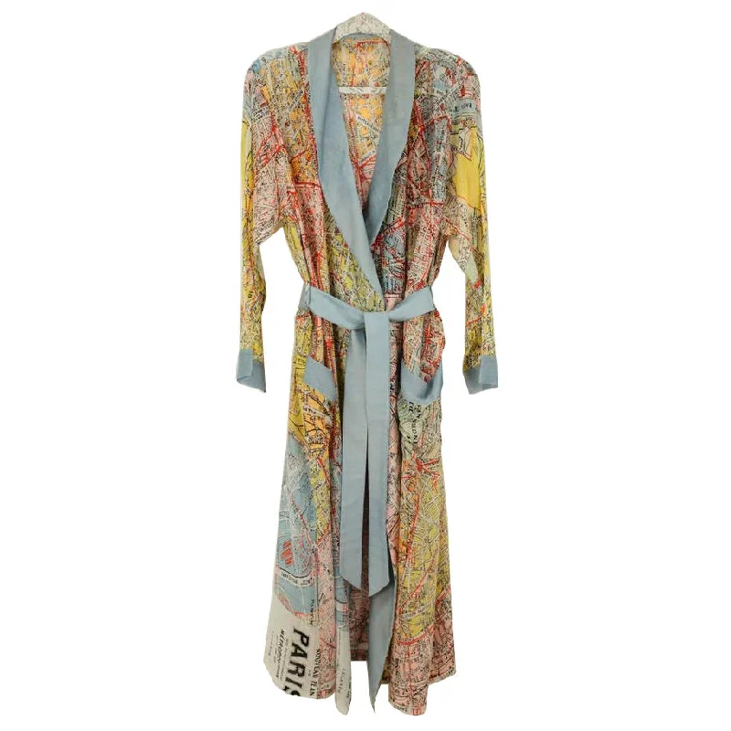Dressing Gown With Valerie Paris Map