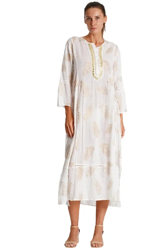 White Caftan Dress