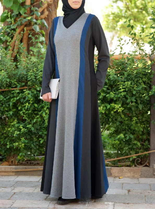 4-Color Active Maxi Dress Cozy Maxi Dress with Slit