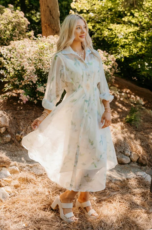 Melanie Floral Chiffon Maxi Dress Stylish Boho Maxi Dress