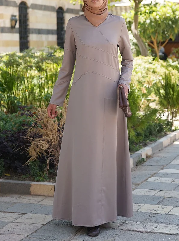 Midweight Sportif Maxi Dress Fashionable Printed Maxi Dress