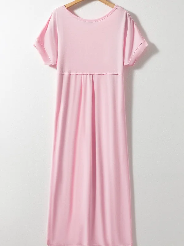 Relaxed Fit Skull Maxi Dress Fashionable Asymmetrical Maxi Dress