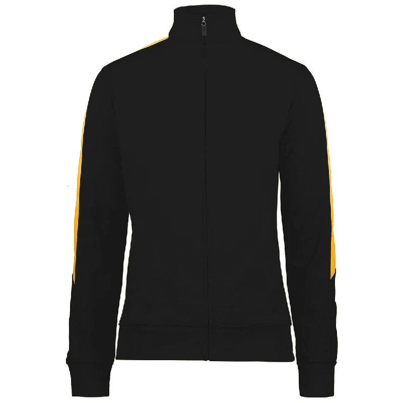 Augusta Women's Black/Gold Medalist Jacket 2.0 Zip Front Button Front Snap Front