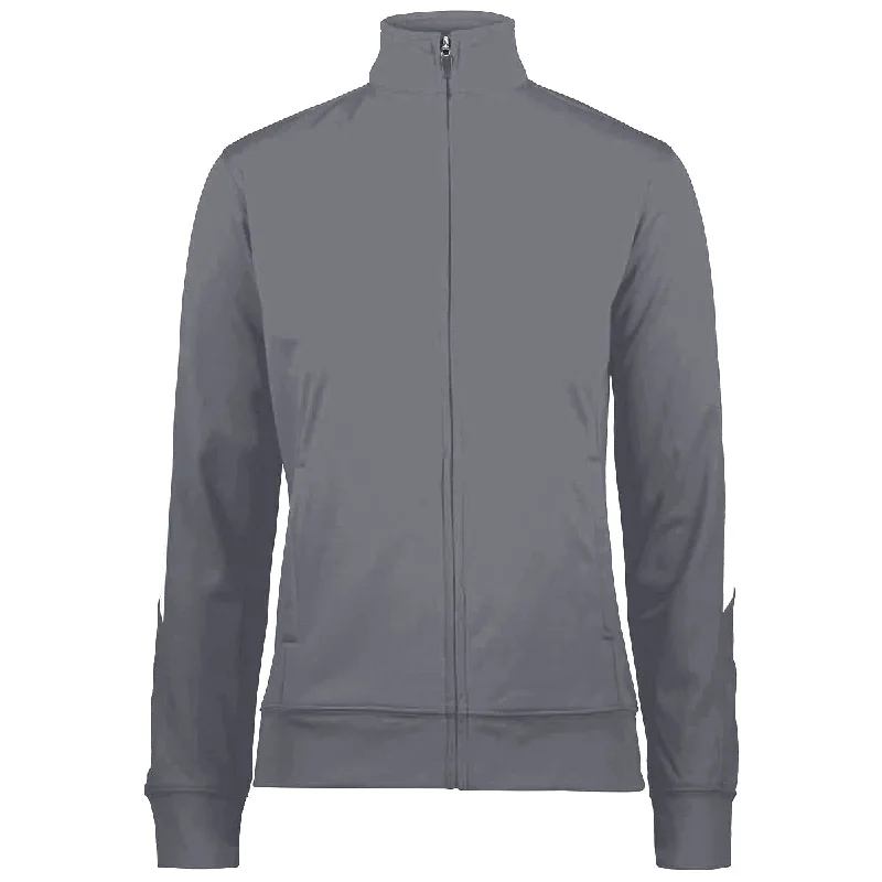 Augusta Women's Graphite/White Medalist Jacket 2.0 Hooded Jacket Caped Jacket Shawl Collar Jacket Augusta Women's Graphite/White Medalist Jacket 2.0 Hooded Jacket Caped Jacket Shawl Collar Jacket