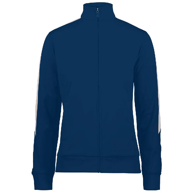 Augusta Women's Navy/White Medalist Jacket 2.0 Print Jacket Jacquard Jacket Embroidered Jacket