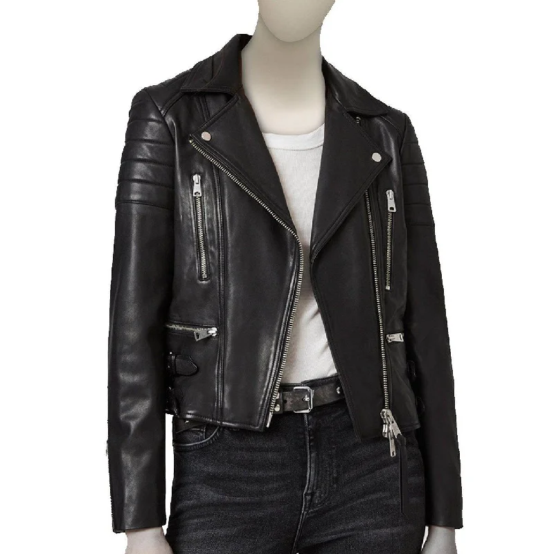Biker Leather Jacket With Lining Sleeves Denim Jacket Leather Jacket Suede Jacket