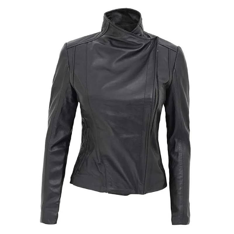 Black Slim Fit Leather Motorcycle Jacket Denim Jacket Leather Jacket Suede Jacket