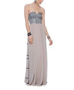 Boundary + Co Jenn Bustier Maxi Dress Elegant Lace-Up Maxi Dress