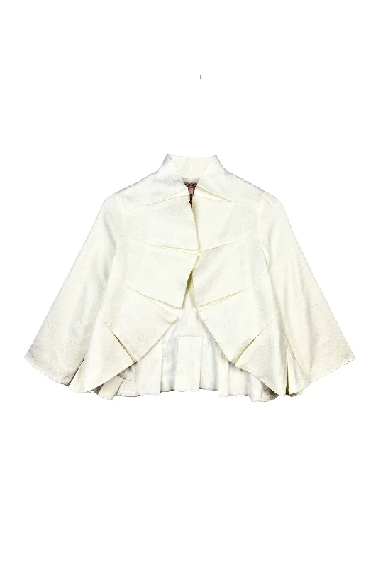 Buru x Jaimie Dewberry Shell Jacket - Off White Mesh Jacket Canvas Jacket Denim Jacket